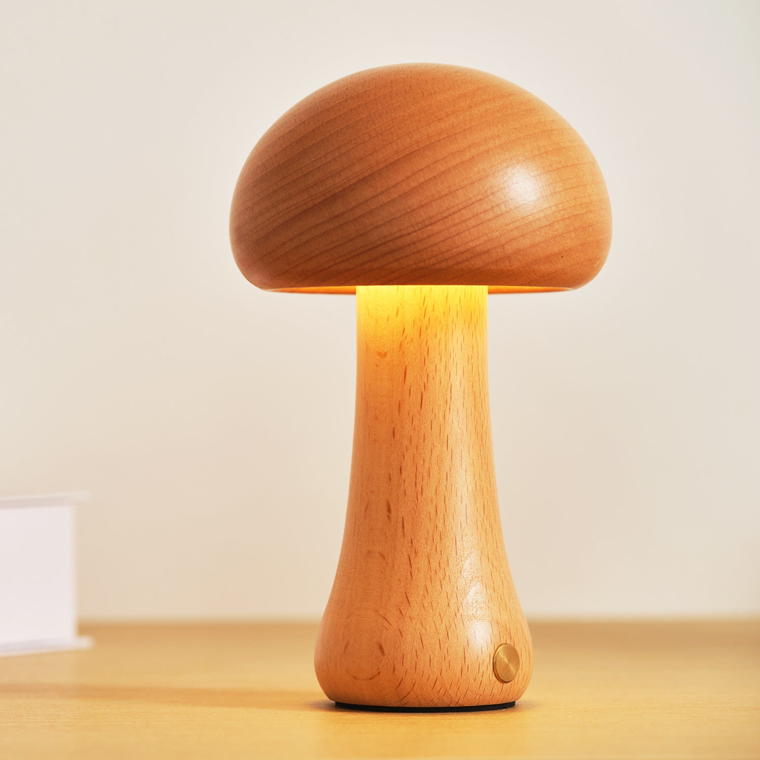 Éclat Zen™ – Lampe de table minimaliste en bois naturel