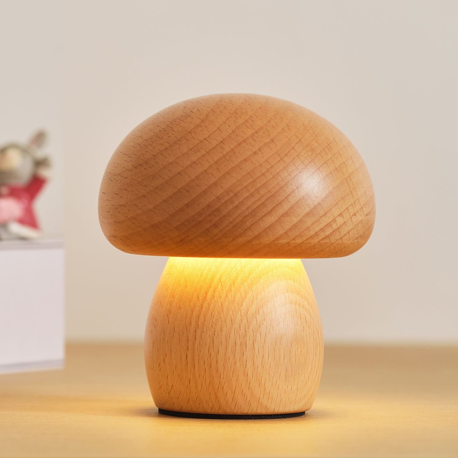 Éclat Zen™ – Lampe de table minimaliste en bois naturel