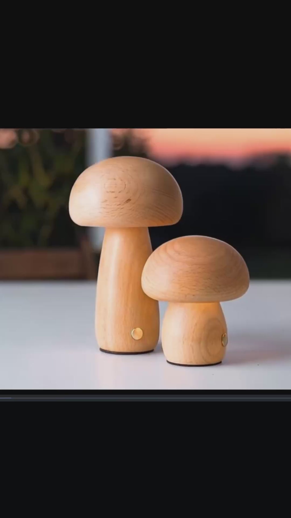 Éclat Zen™ – Lampe de table minimaliste en bois naturel